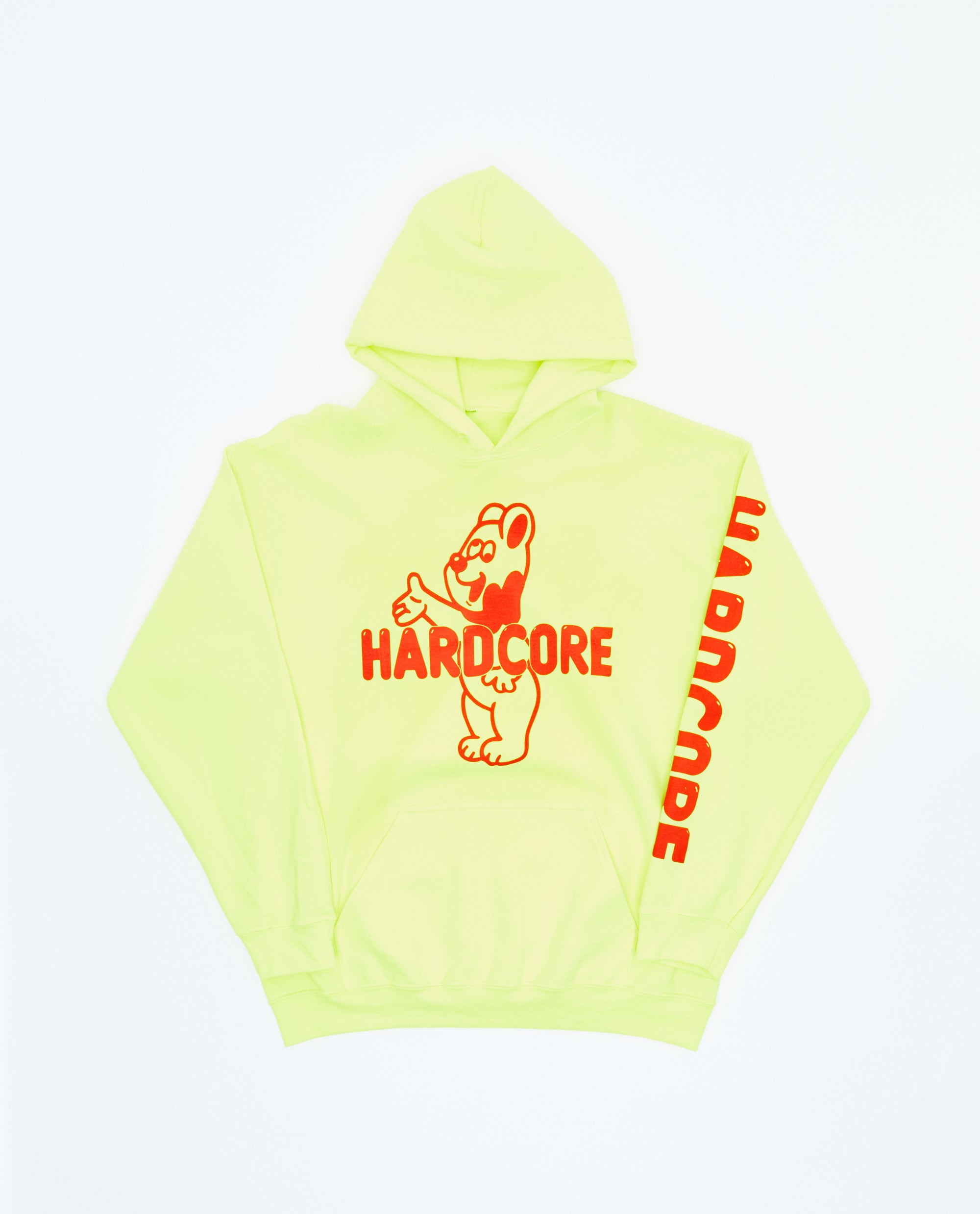 HARDCORE HOODIE SAFETY YELLOW