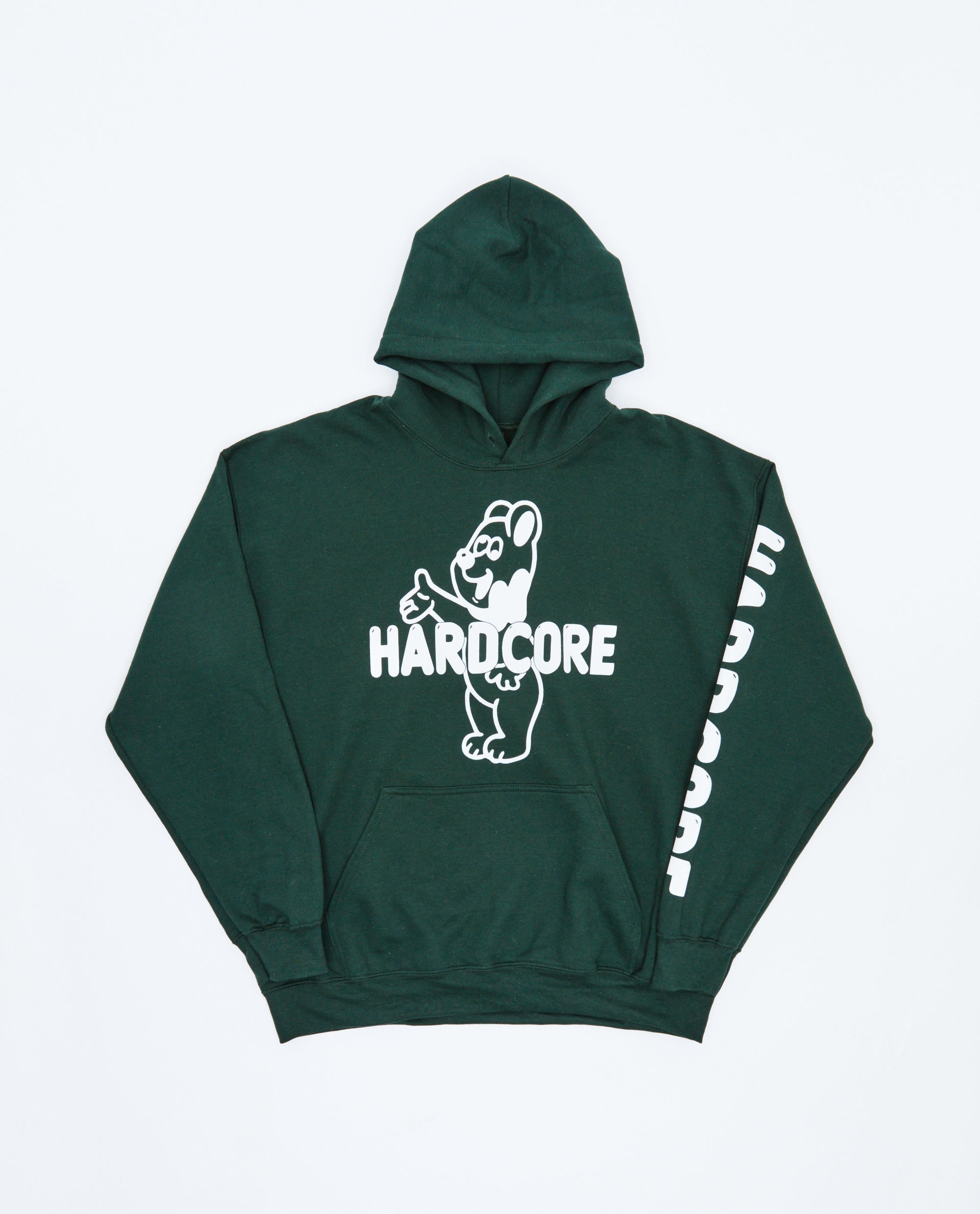 HARDCORE HOODIE FOREST GREEN